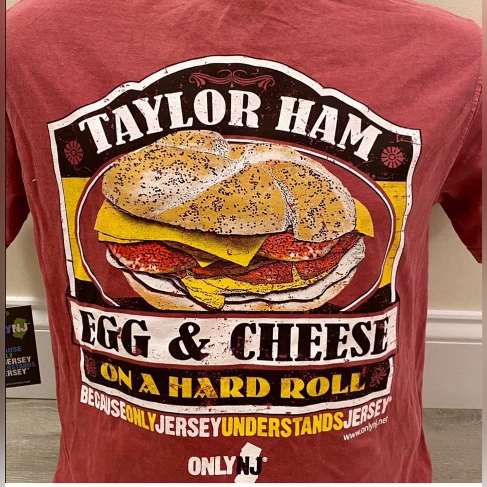COPY - Taylor Ham Egg & Cheese T-Shirt- Crimson